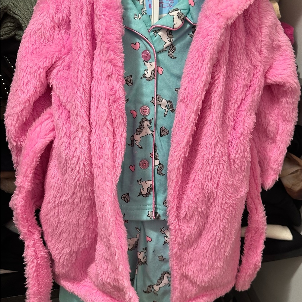 Unicorn pj and robe set